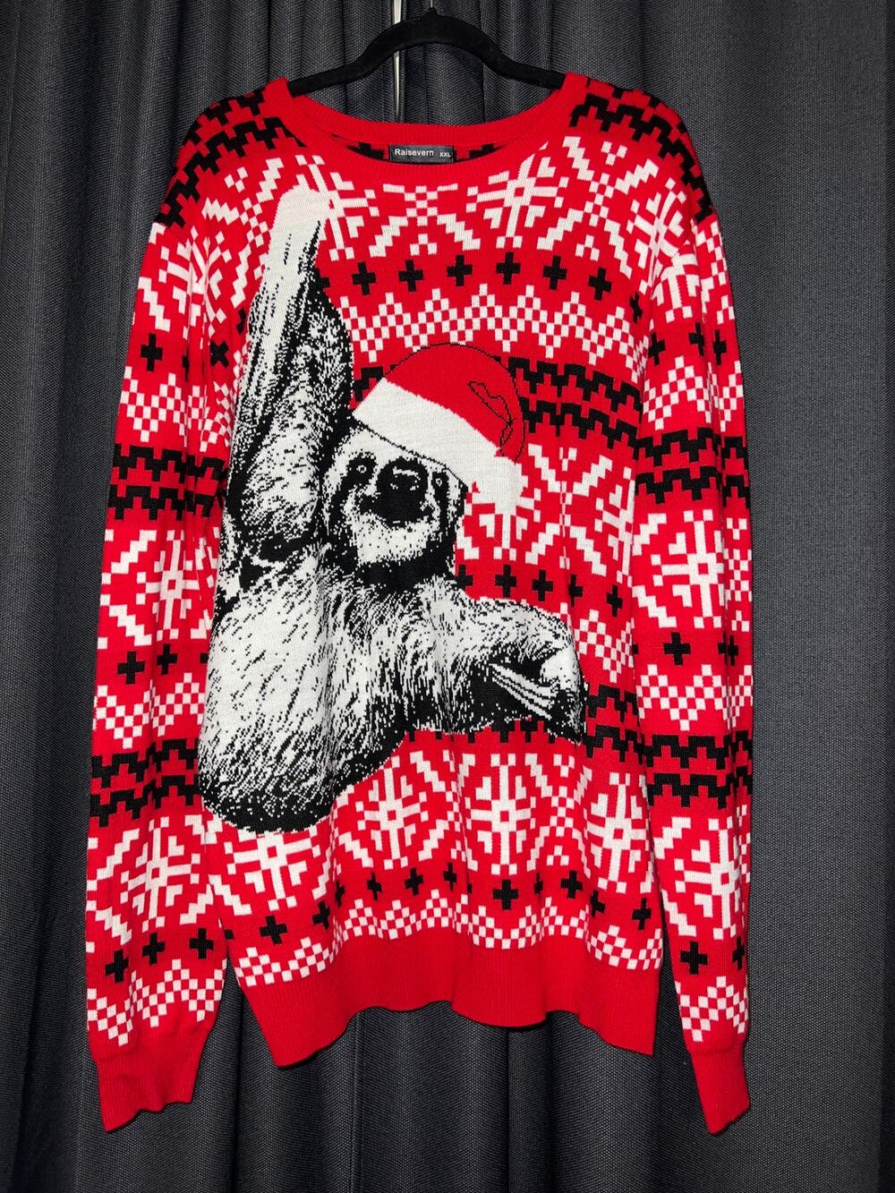 Ugly Christmas Sweater Xmas Size XXL Sloth
